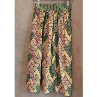 <span style="color: #ff6347; font-style: bold;">【売切】</span><br>032<br>アフリカ布の<br>スカート<br>earth