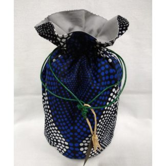 <span style="color: #ff6347; font-style: bold;">【売切】</span><br>024<br>ハネ付き丸底巾着<br>ブルードット