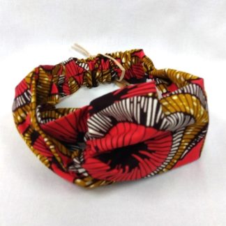 <span style="color: #ff6347; font-style: bold;">【売切】</span><br>143<br>アフリカ布の<br>ヘアバンド<br>レッド