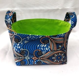<span style="color: #ff6347; font-style: bold;">【売切】</span><br>288<br>アフリカ布で作った小物入れ(小)<br>ブルー